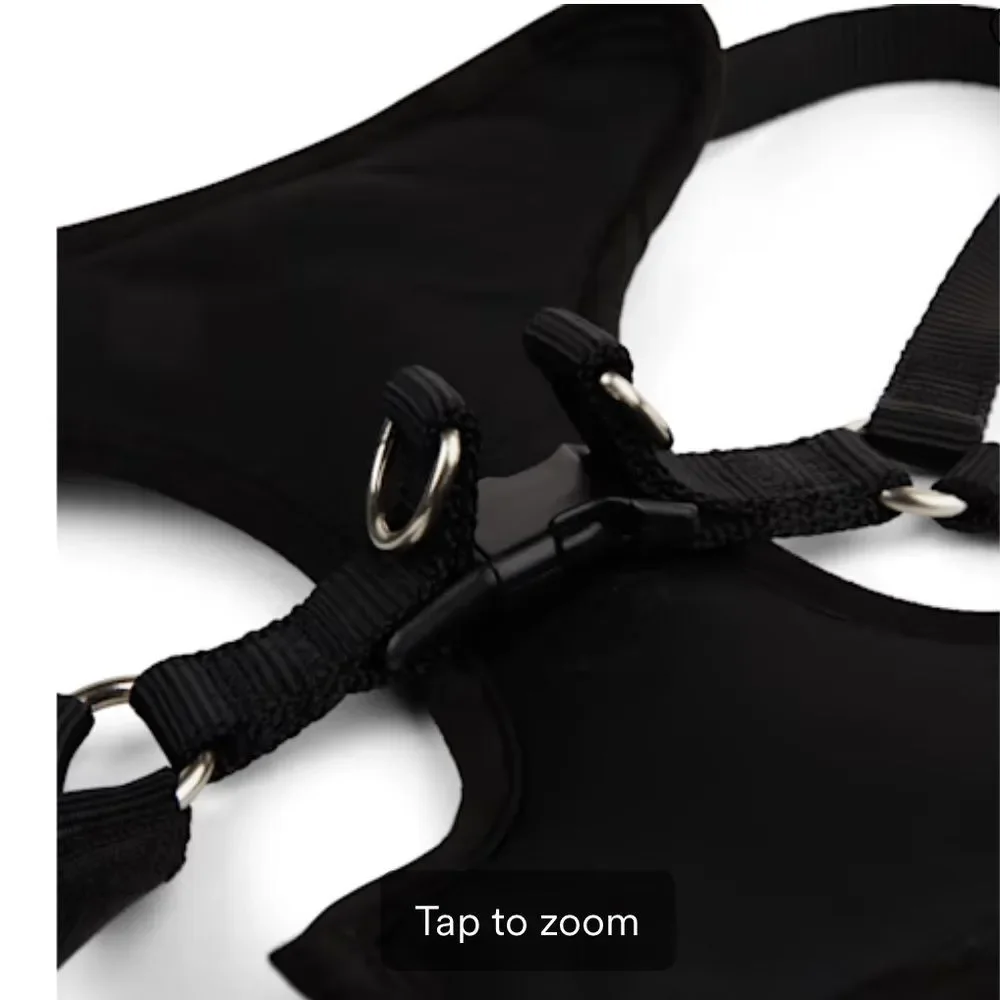 EveryYay | Black Step-in Small Breed Padded Dog Harness size Medium